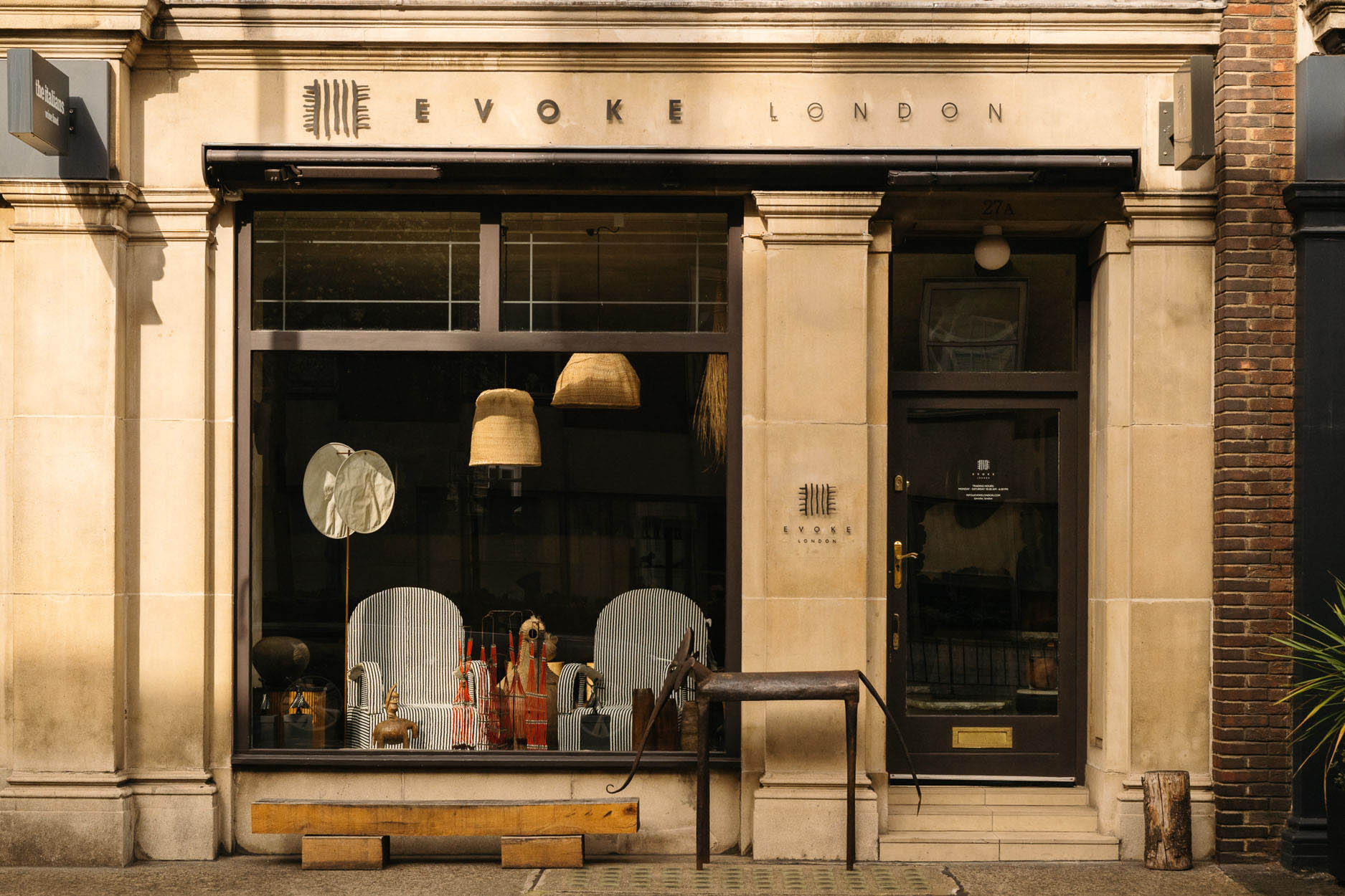 EVOKE London shopfront 27A Devonshire Street W1G 6PN